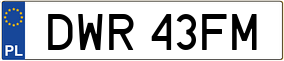 Truck License Plate